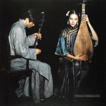 Chanson d’amour 1995 chinois Chen Yifei Peinture à l'huile